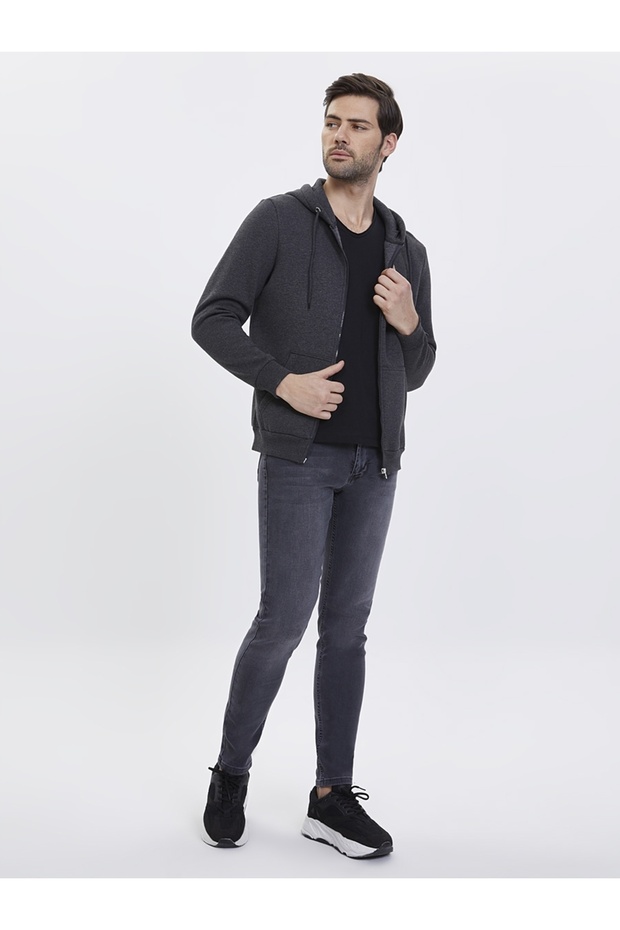 Lf 2023027 Anthracıte Melange M Sweatshırt - 4