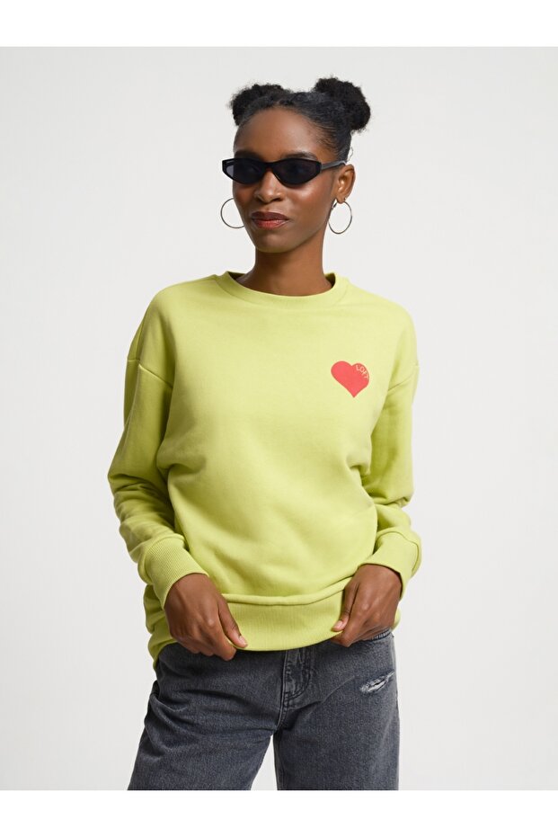 Oversize Kadın Sweatshirt - 2