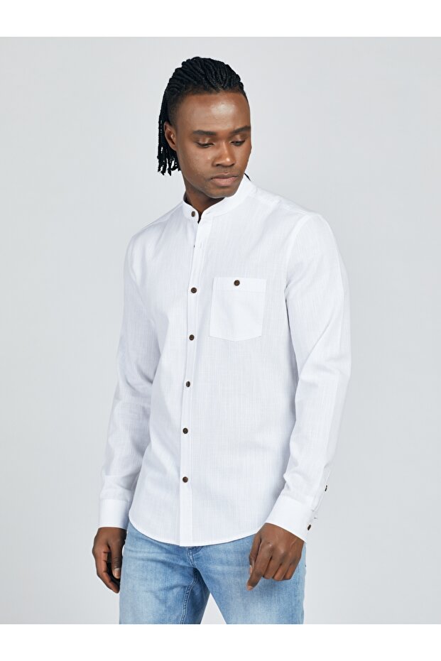 Regular Fit Erkek Gömlek U.kol - 3