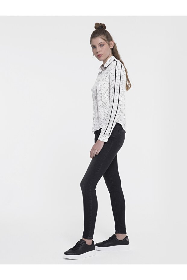 Regular Fit Kadın Gömlek U.kol - 4