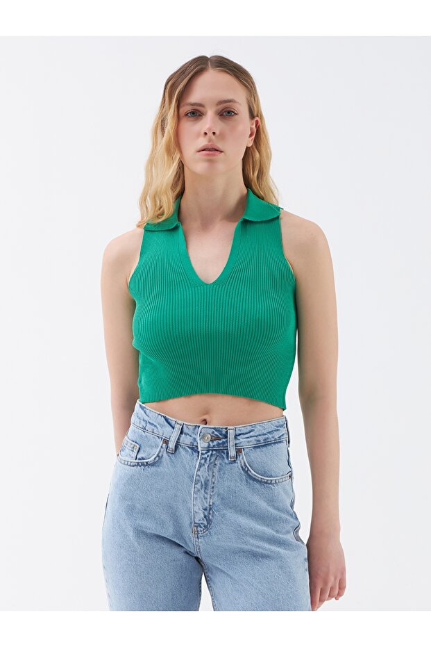 Long Crop Kadın Atlet - 1