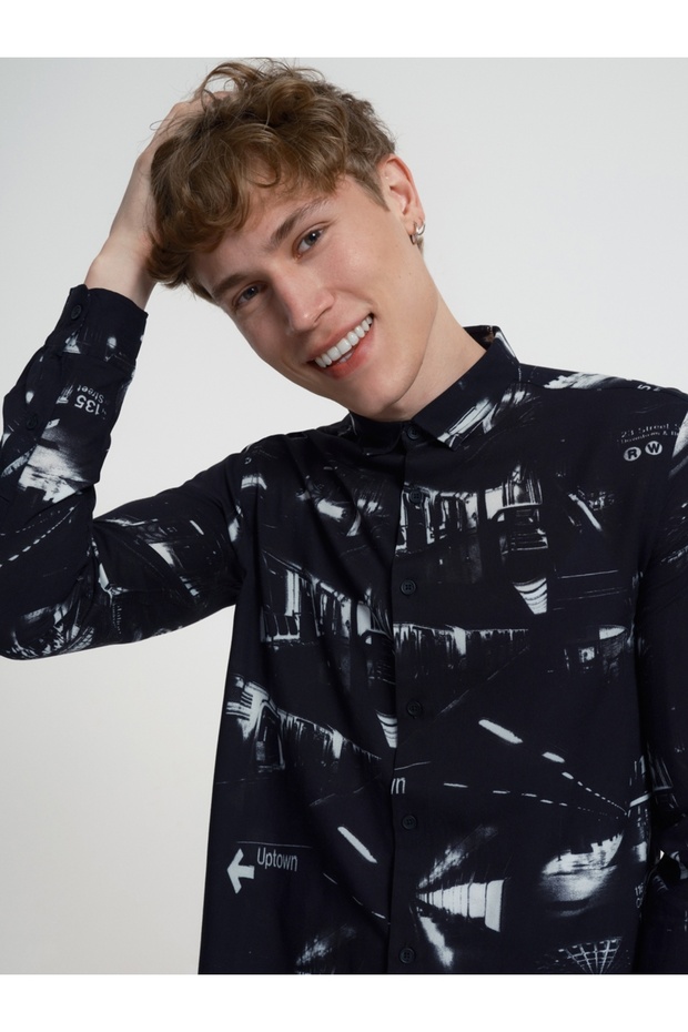 Regular Fit Erkek Gömlek U.kol - 3