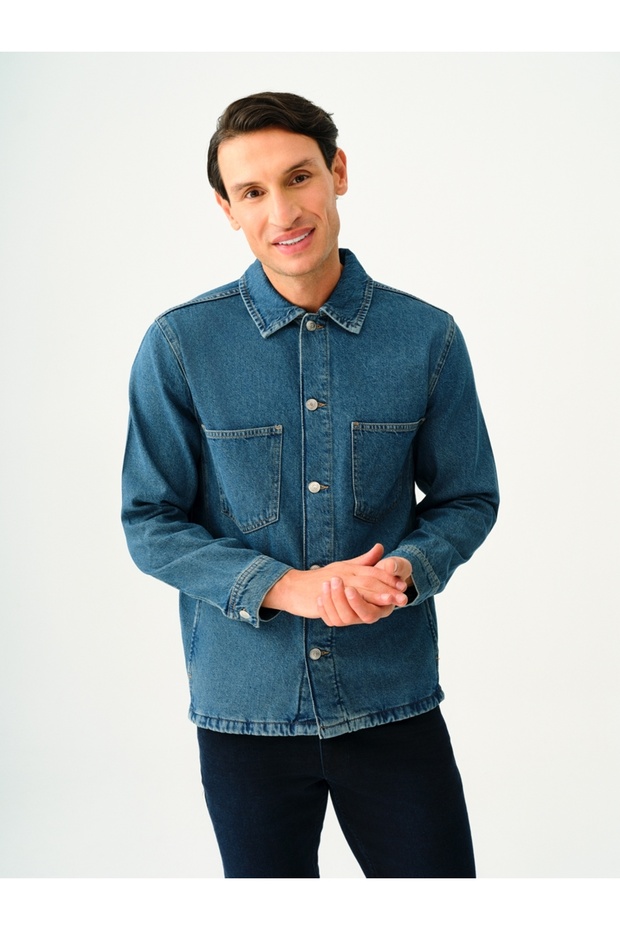 Oversize Fit Erkek Ceket - 1