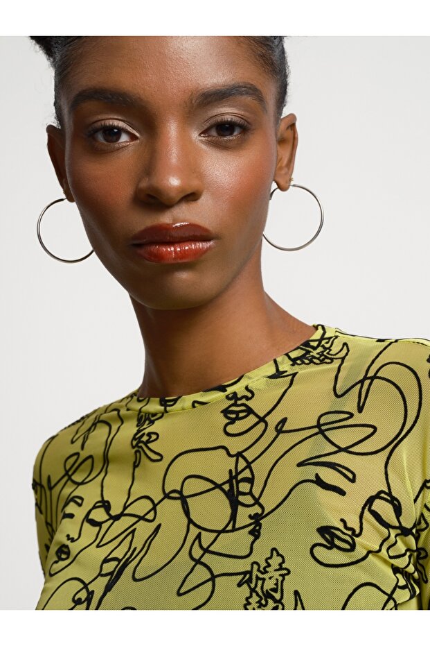 Fitted Kadın Bluz U.kol - 1