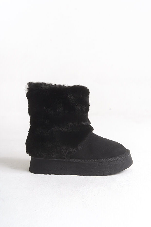 Girl's Fur-Lined Easy-To-Wear Cold Weather Resistant Flexible Comfortable Sole Winter Boots