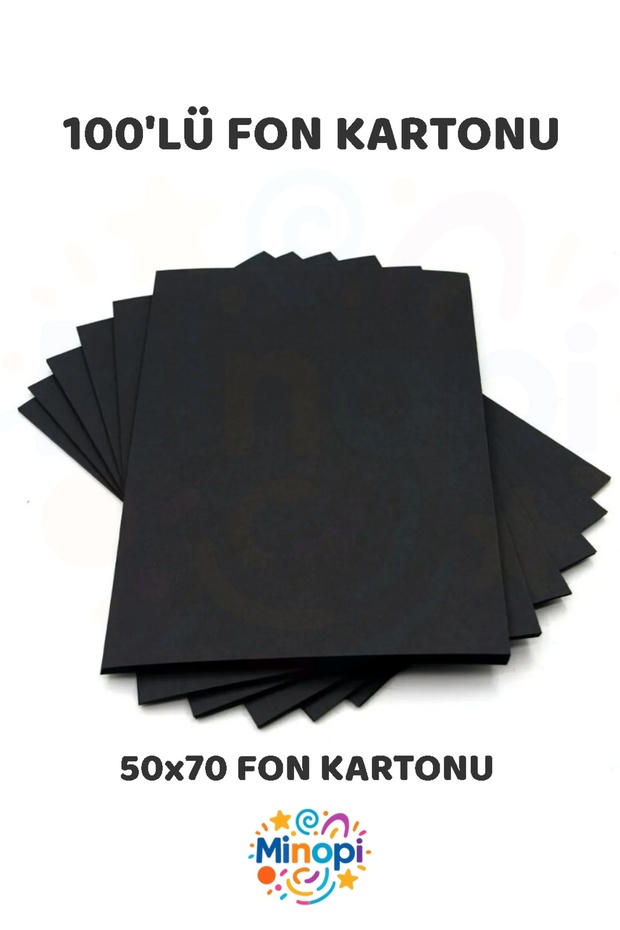 100 Pieces Black Background Cardboard 50X70 cm Pack of 100 Colored Background Cardboard Thick