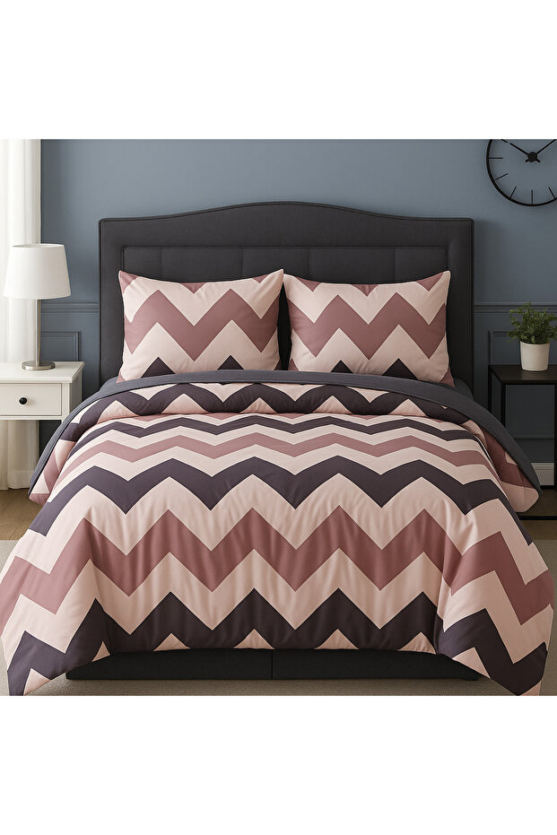 Set of 3 Comforters | King Size 240x260 cm with Pillowcases | Assorted Prints