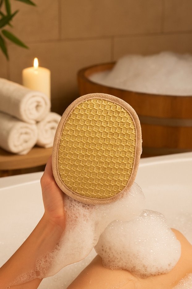 10 Pack Hygienic Bath Washcloth Natural Massage Effect Spa Hotel Vacation Scrub Glove Washcloth