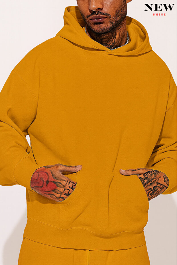 سويت شيرت بقلنسوة للجنسين