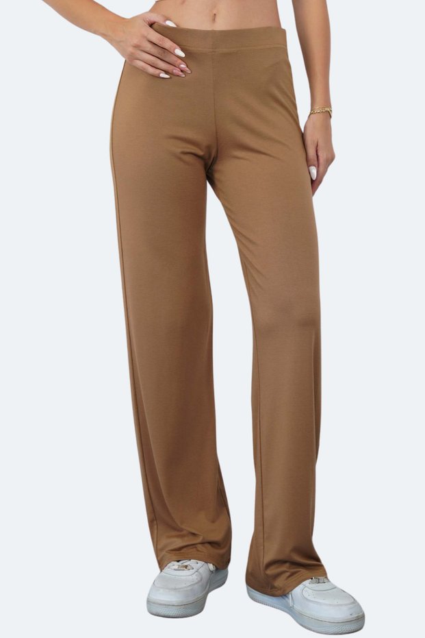 Extra Soft Long Viscose Trousers Home&Outdoor-Cinnamon