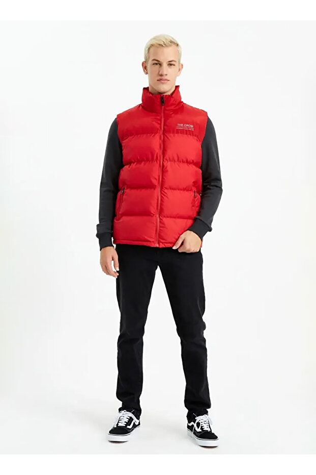 Kırmızı Erkek Yelek FACE - 1