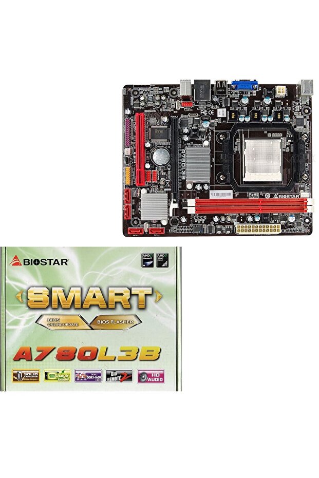 A780l3b Ddr3 Pcıe 16x V2.0 Am3 Matx Fx Işlemcileri Desteklemez - 1