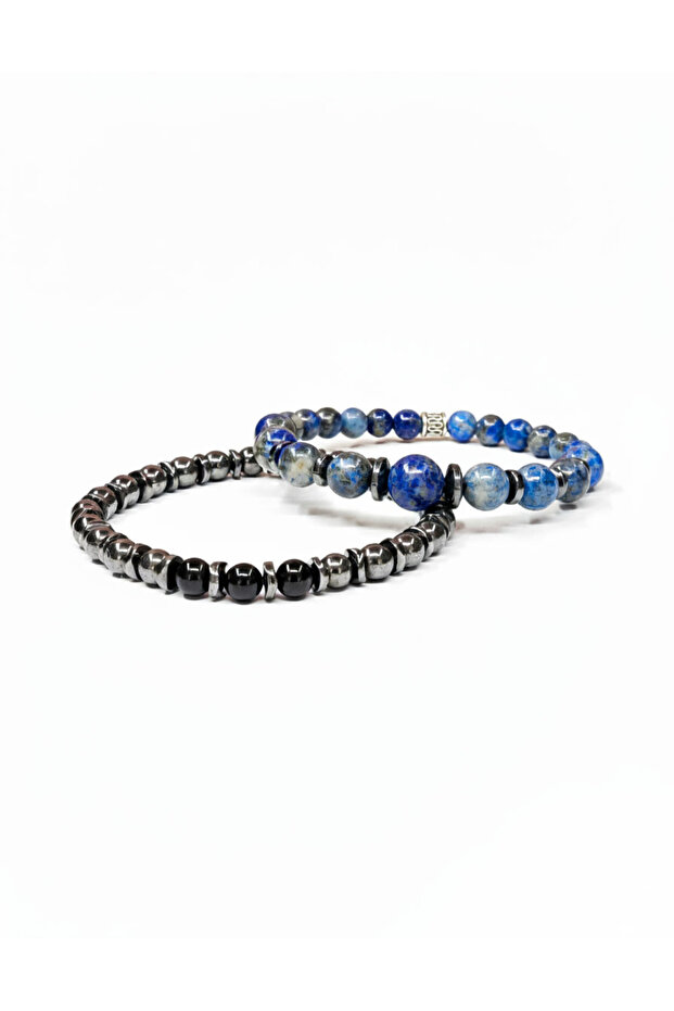 Lapis Lazuli Natural Stone Unisex Combination Bracelet