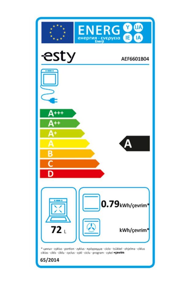 Statik Ankastre Fırın AEF6601B04 Siyah - 3