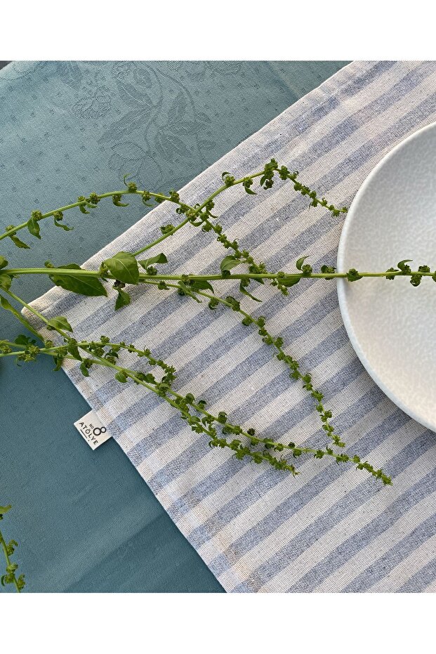 طقم تقديم أمريكي مخطط، قطعتان، أدوات مائدة للتقديم وعرض الطعام - 4