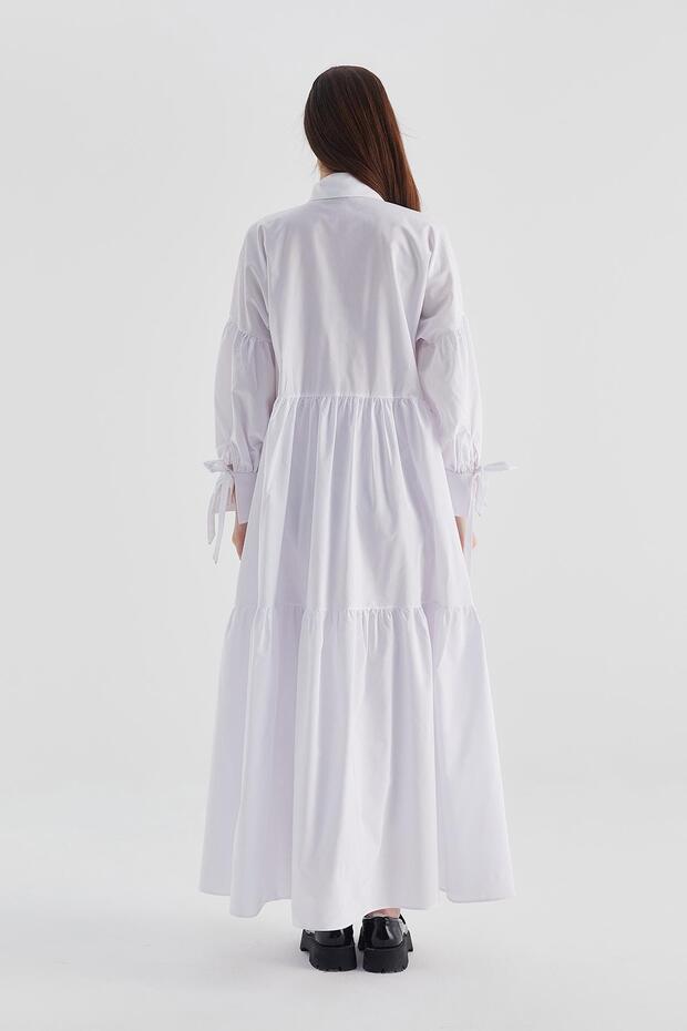 Rochie cu bretele albe - 4