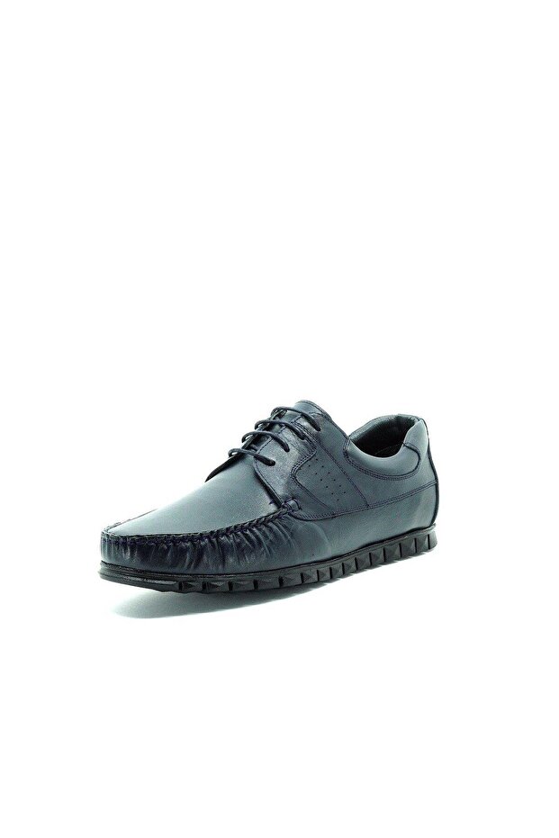 45,46,47,48,49,50 Ag2018 Navy Blue Leather Large Size Rok Rubber Sole Comfortable Wide Fit Cowhide