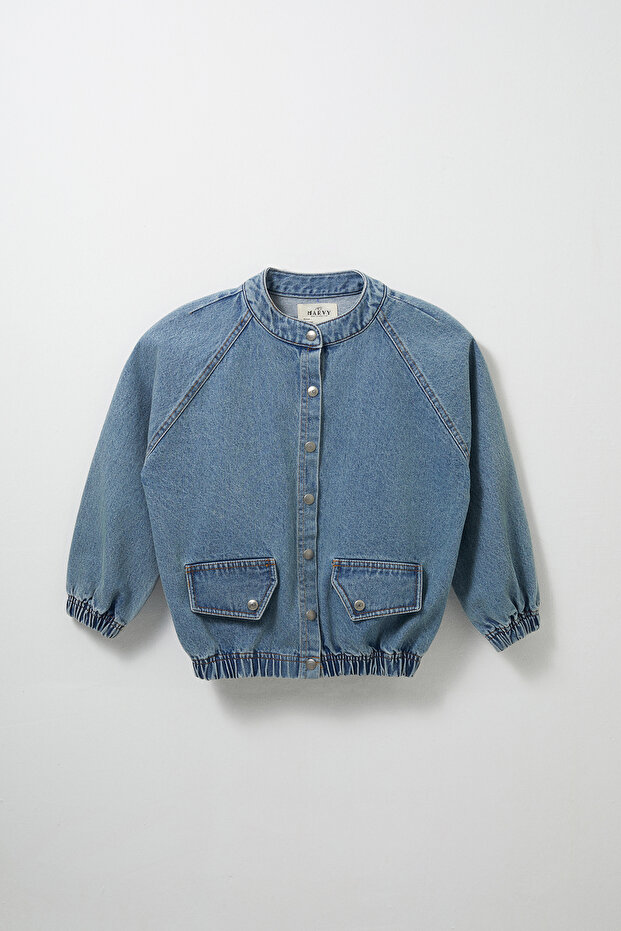Denim Bomber Ceket - 3