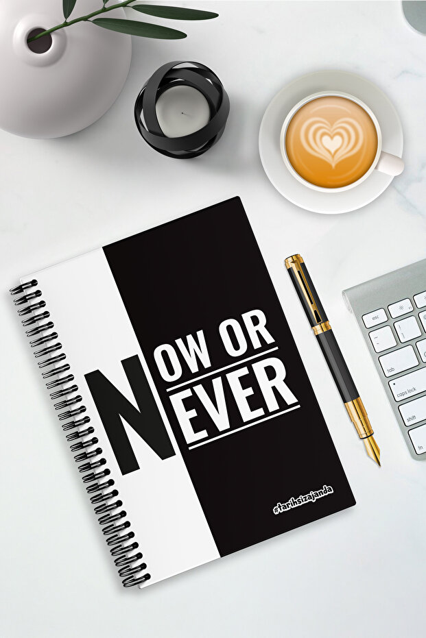 Now or Never Themed Hardcover A5 Undated Academic Agenda