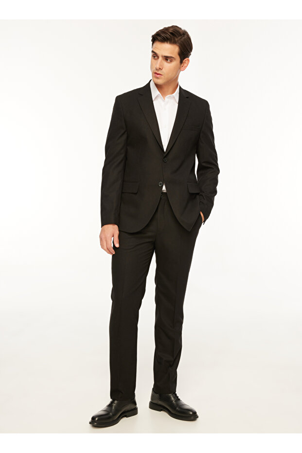 Normal Bel Basic Siyah Erkek Takım Elbise F3WM-TKM 501 - 1
