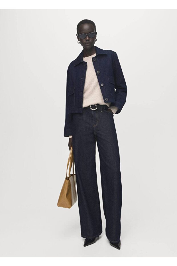 Cepli denim ceket - 2