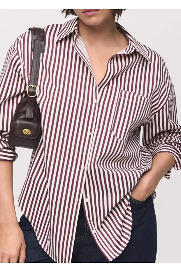 Gestreiftes Hemd mit Taschen - 6