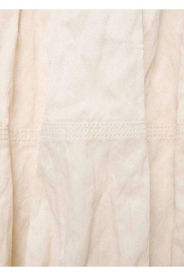 Kırışık görünümlü balon etek - 5