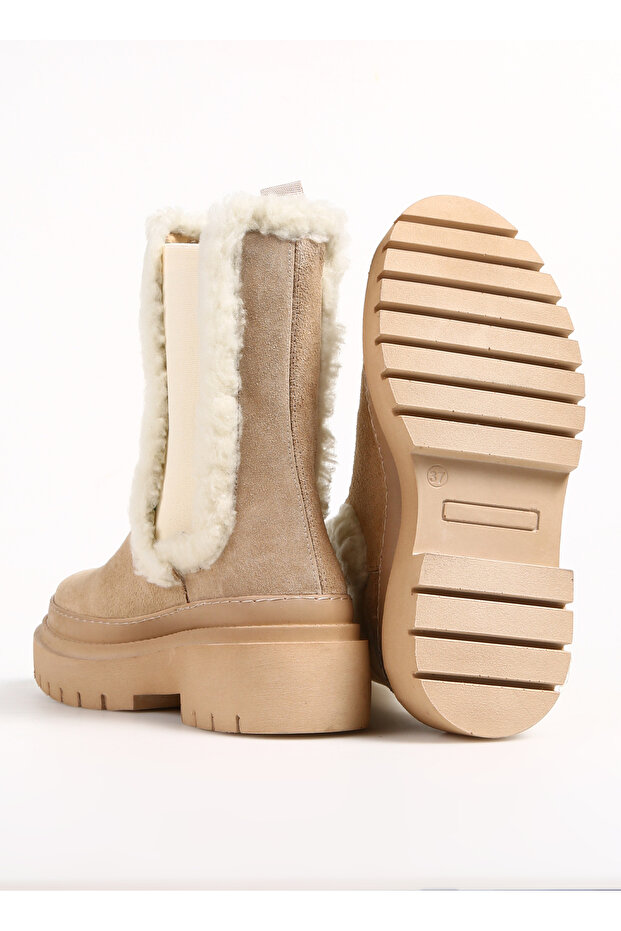 Bej Kadın Süet Bot MELO - 4