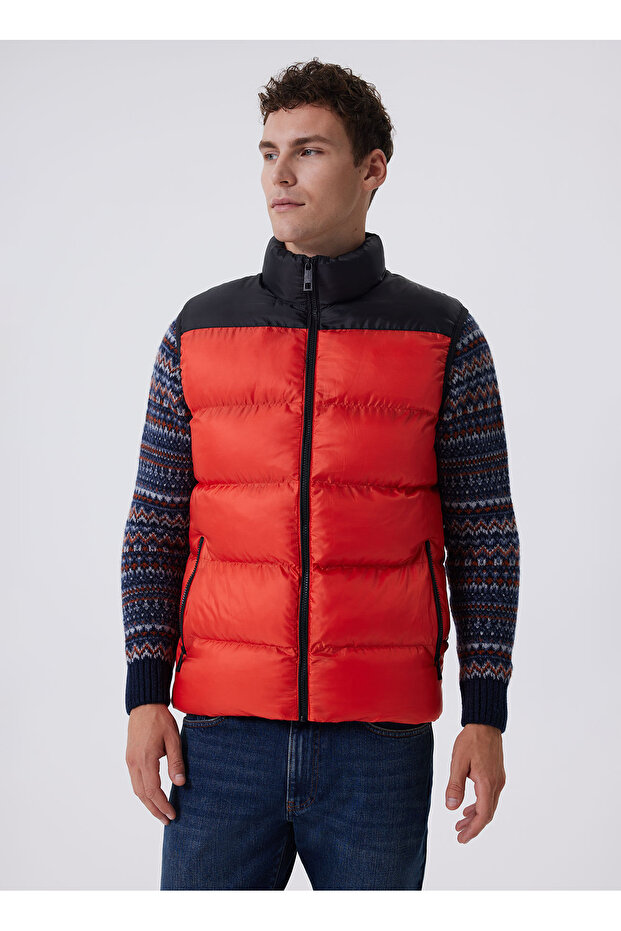 Orange Men's Vest 241 LCM235003 BLAIN ORANJ-BLACK