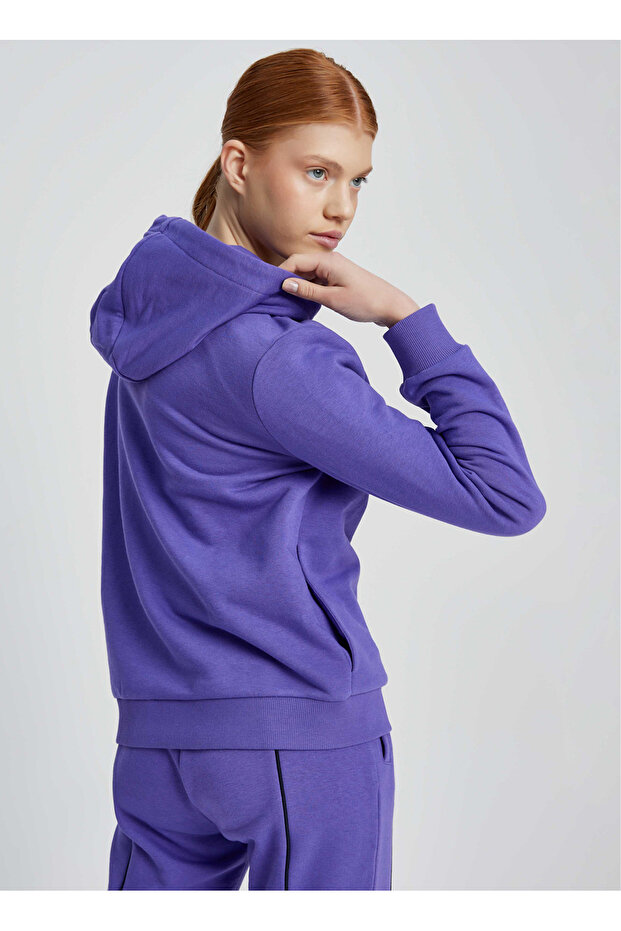 Kadın Kapüşonlu Sweatshirt EF038-PR - 4