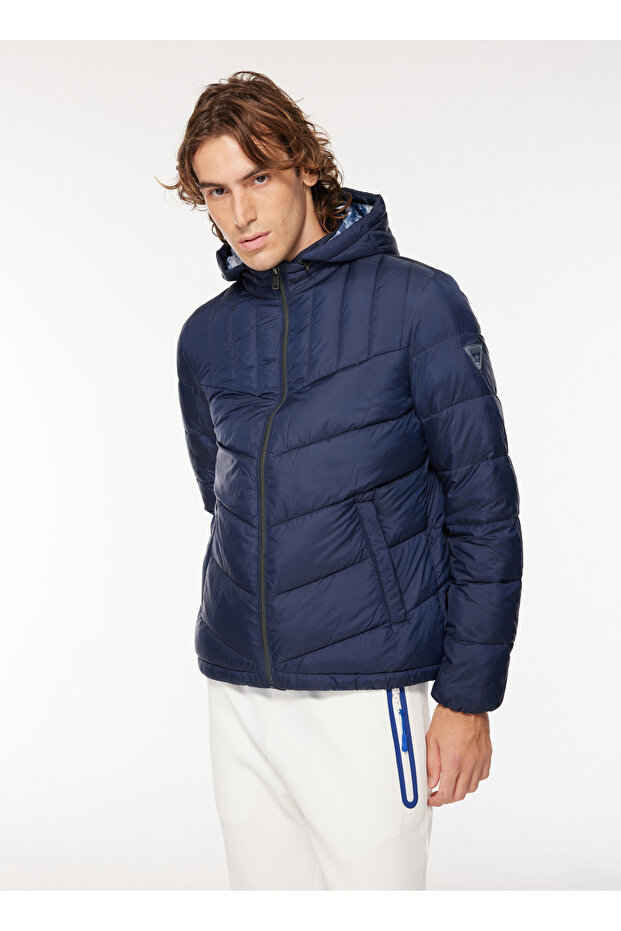 Lacivert Erkek Mont SUPER LIGHT PUFFA JA - RECYCLED LIG - 4