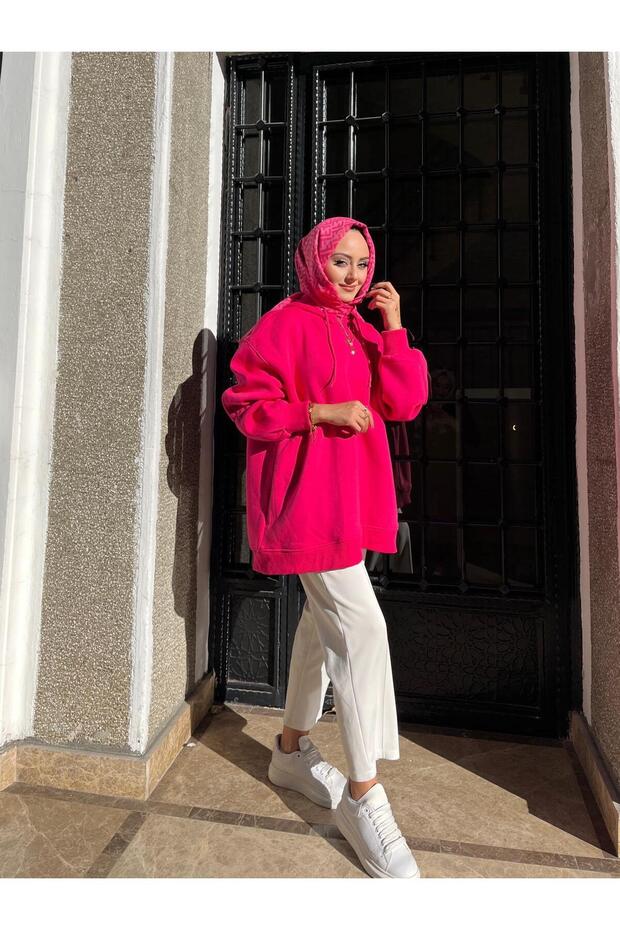 kapüşonlu sweatshirt - 1