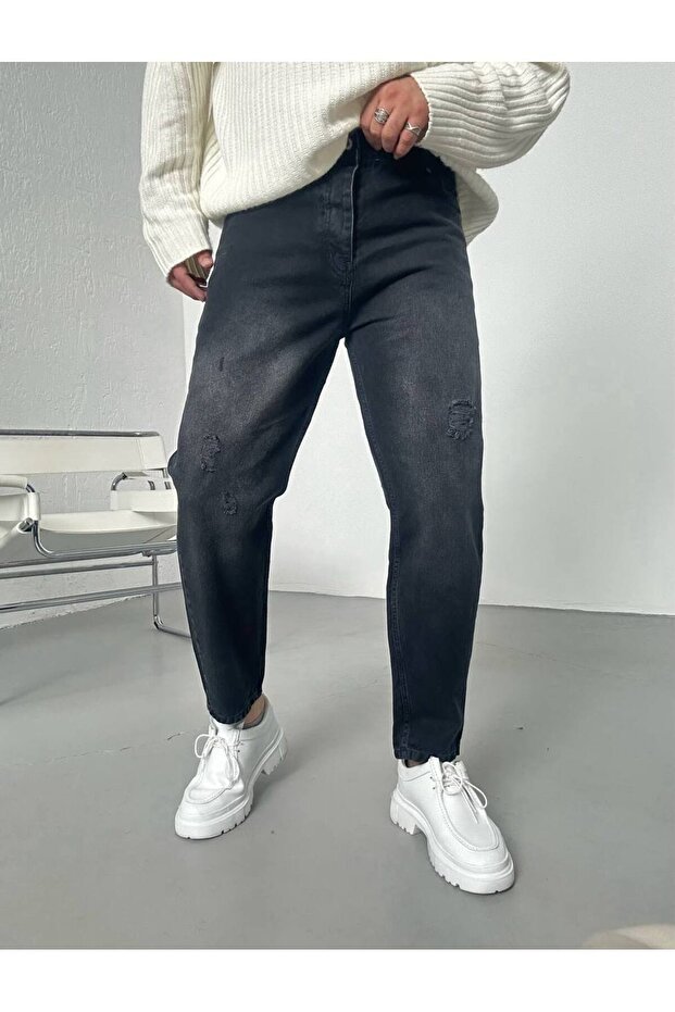 Men's Boyfriend High-Waist Ankle-Length Jeans