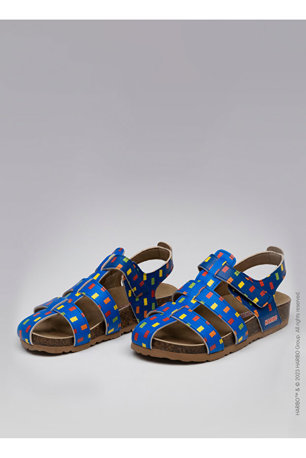 Koyu Mavi Erkek Çocuk Sandalet Cage Sandalet - 3