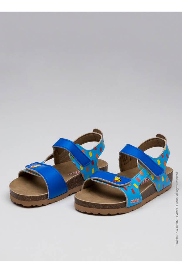 Mavi Erkek Çocuk Sandalet Bear Face Sandalet - 3