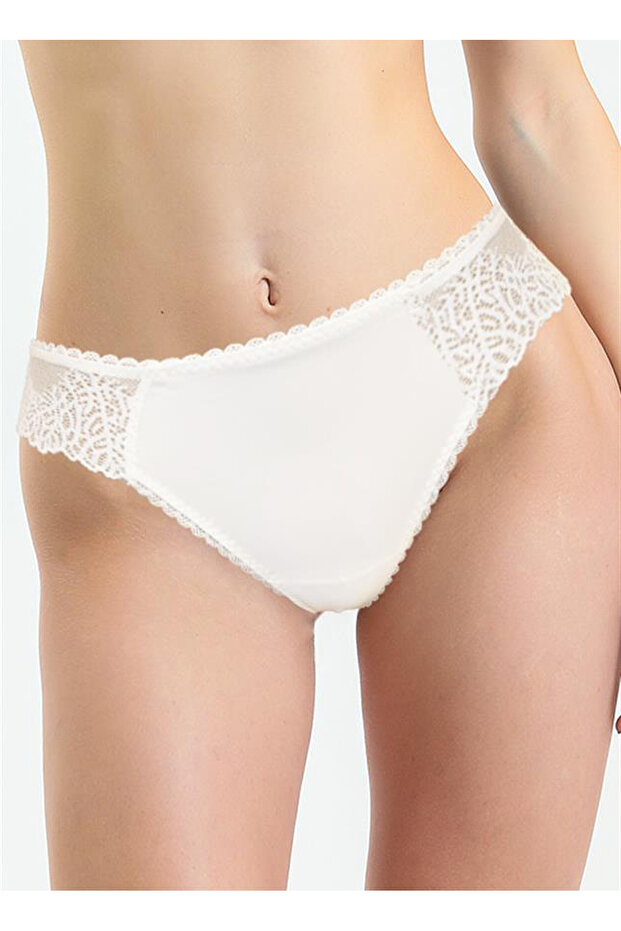 Ekru Kadın Bikini Külot 412 - 1