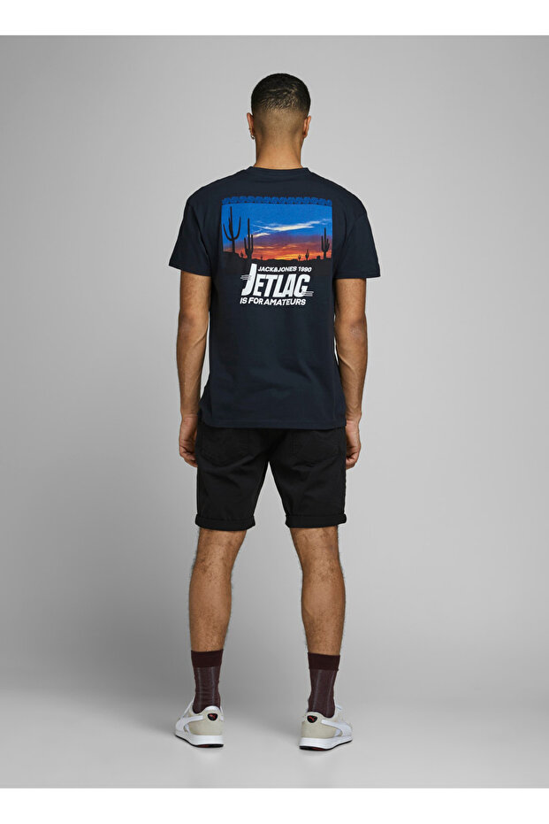 Siyah Erkek Chino Şort 12165892 JJIRICK ORIGINAL SHORT - 4