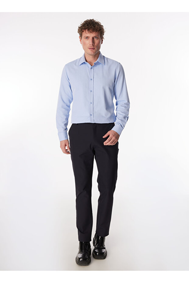 Mavi Erkek Basic Armürlü Gömlek MYDOS 110 - 1