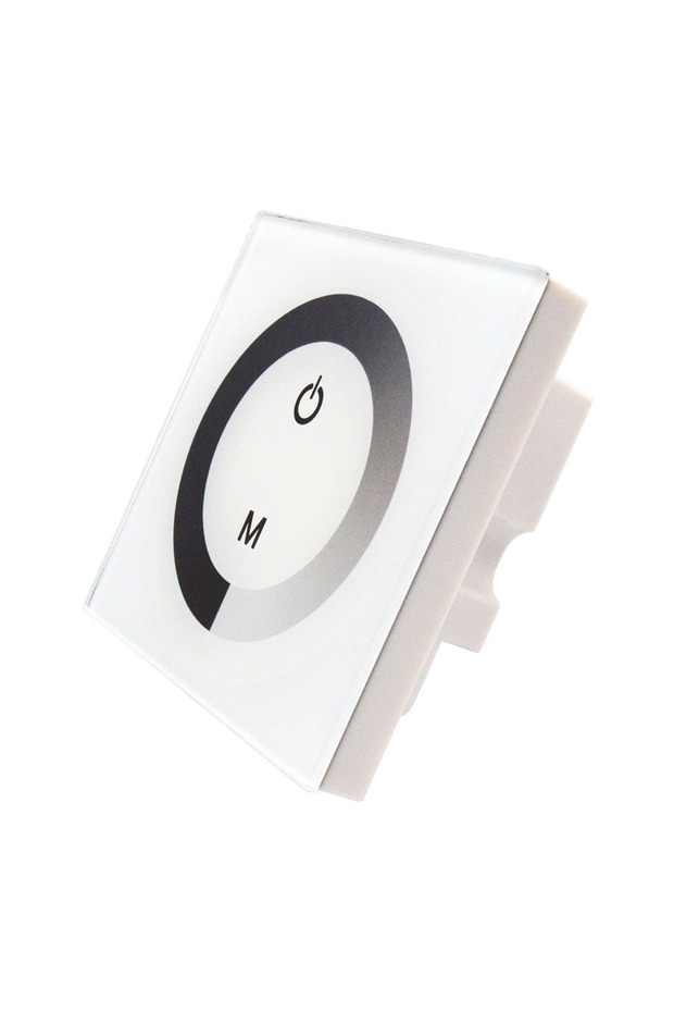 12-24v WM-TC002A-1CH-W Monochrome Touch Screen LED Controller DC 12V-24V Wall Touch Dimmer Switch,To