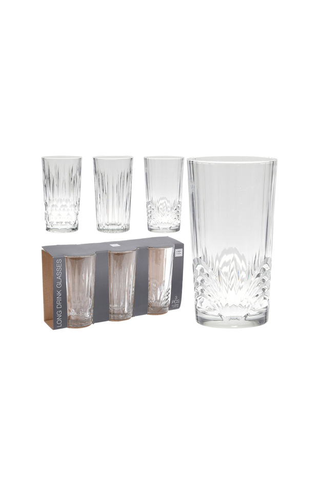 3'lü Cam Bardak 260 ml - 1