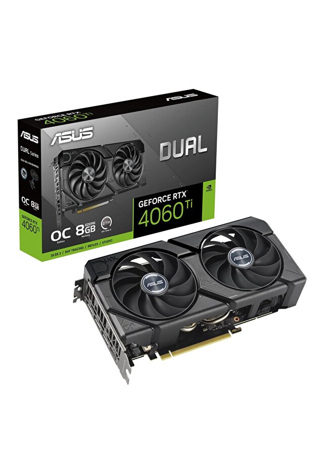 GeForce RTX4060 DUAL OC Evo Edition 8GB GDDR6 DLSS 3 128 Bit DUAL-RTX4060-O8G-EVO Ekran Kartı - 1
