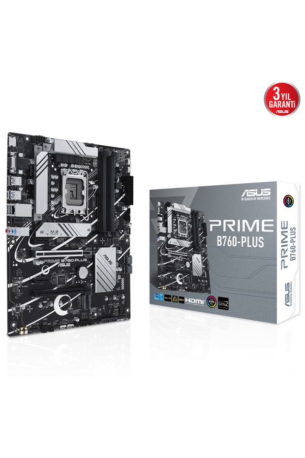 PRIME B760-PLUS B760 DDR5 Vga GLan 2.5G ATX HD DP TYP-C US3 M2 RGB 1700p Anakart - 1