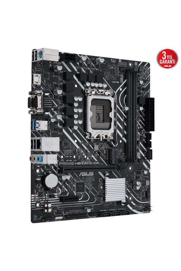 PRIME H610M-D D4 H610 DDR4 Vga GLan mATX HD DP M2 USB3.2 COM 1700p Anakart - 3