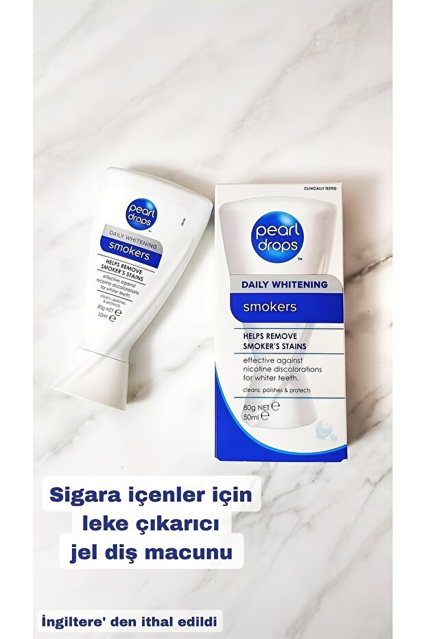 Smokers-2 Adet. Sigara içenler için Leke Çıkartıcı Extra Naneli Jel Diş Macunu 50ml - 9