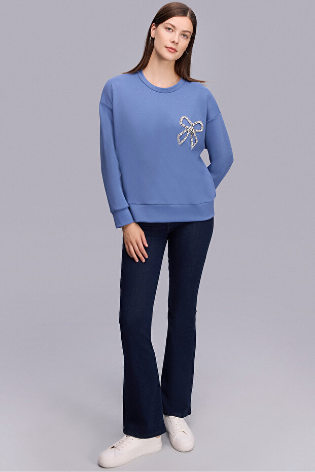 5.51 SWEATSHIRT MAVİ - 3