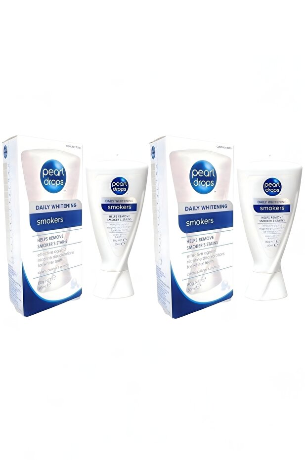 Smokers-2 Adet. Sigara içenler için Leke Çıkartıcı Extra Naneli Jel Diş Macunu 50ml - 1