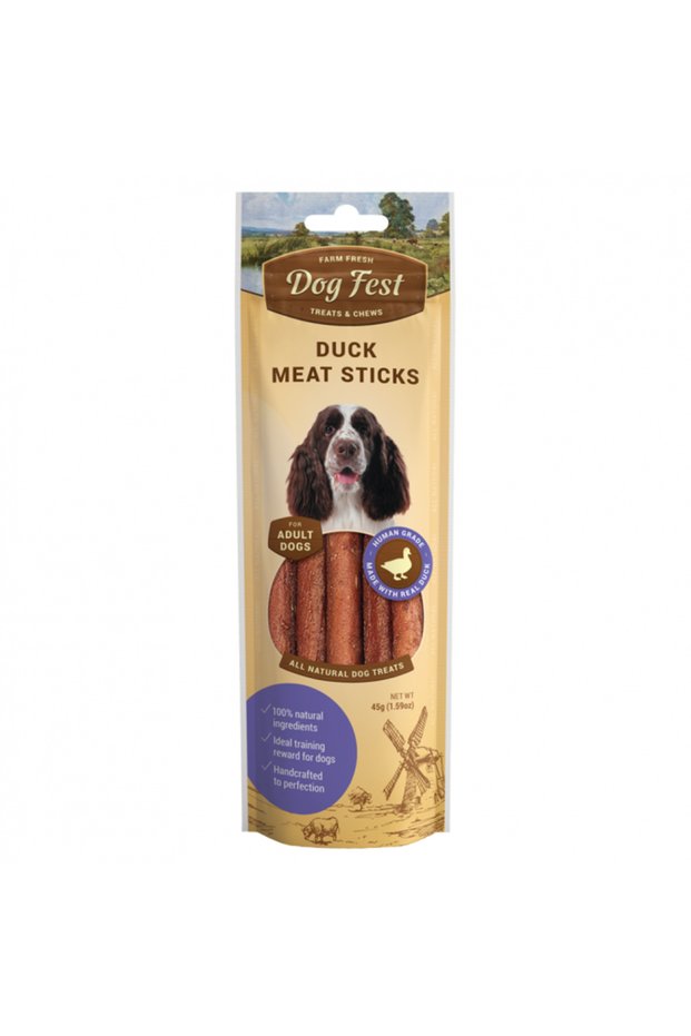 Duck Meat Sticks For Adult Dogs, 45g Pack Of 6