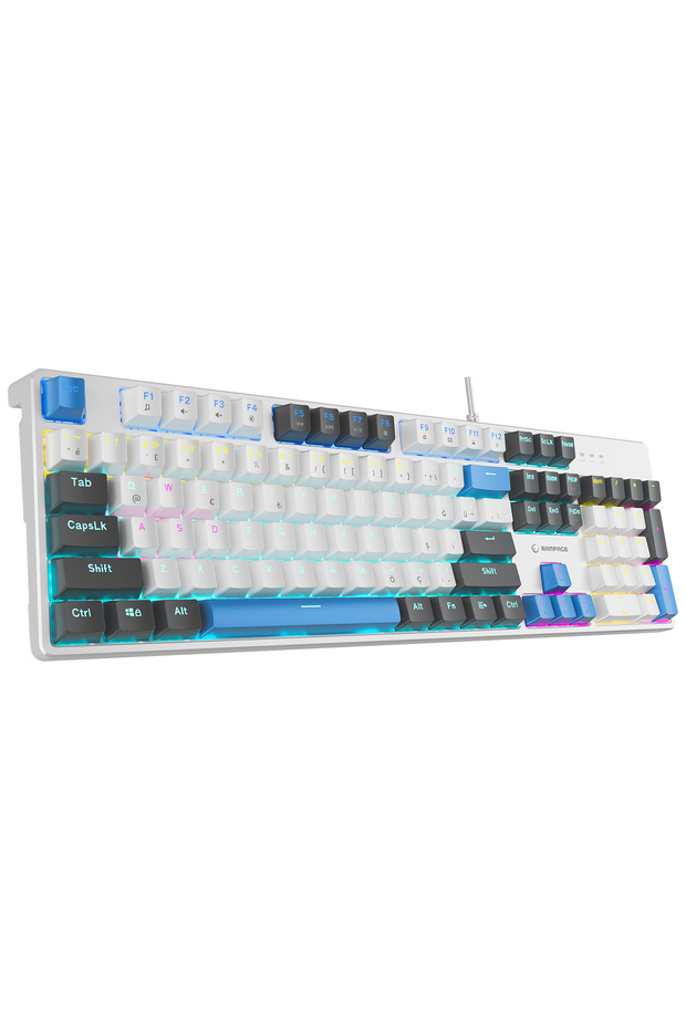 KB-MK2 Nimbus Red Switch Rainbow Aydınlatmalı Anti-Ghosting Mekanik Klavye Gaming Oyuncu Klavyesi - 3