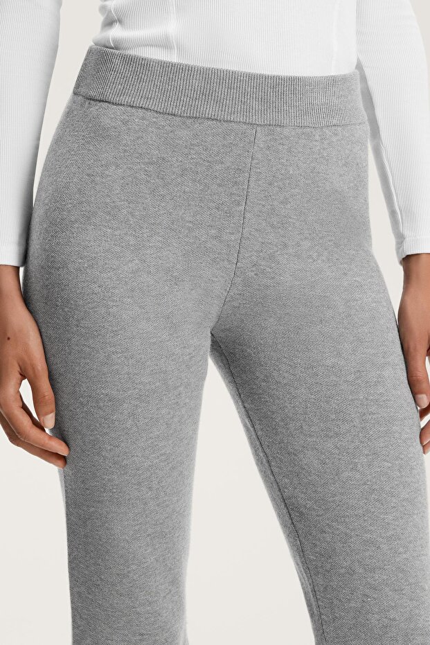 Örgü ispanyol paça pantolon - 6