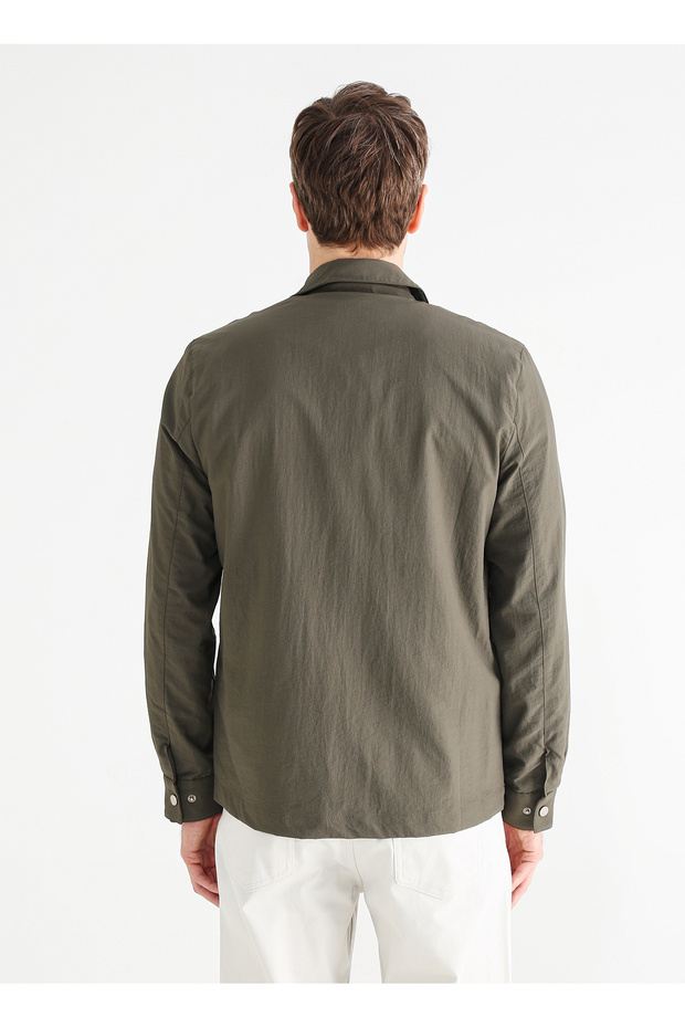 Basic Haki Erkek Düz Ceket ELISA - 5